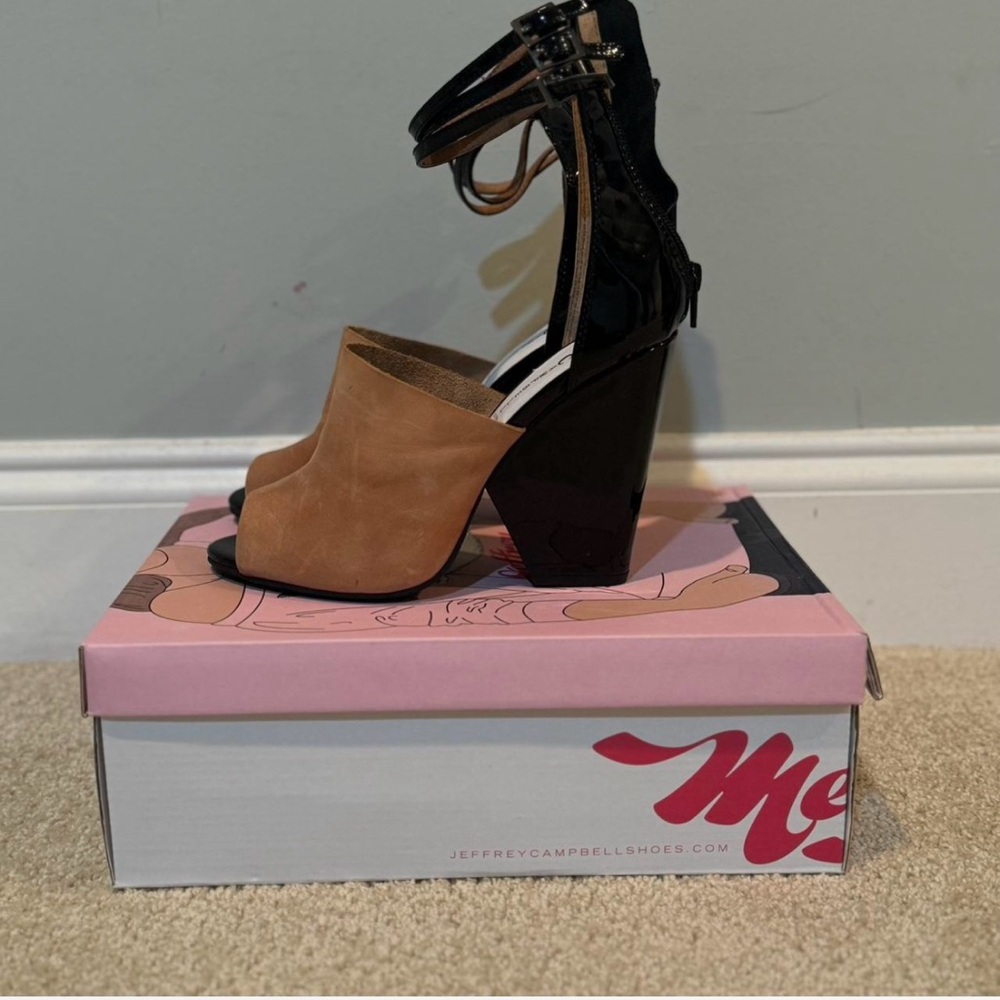 Jeffrey Campbell Black and Brown Heels
